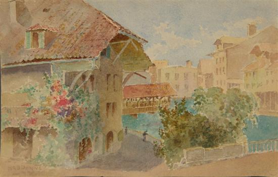 Appraisal: Henry Richard Beadon Donne British d 'At Thun' signed watercolour