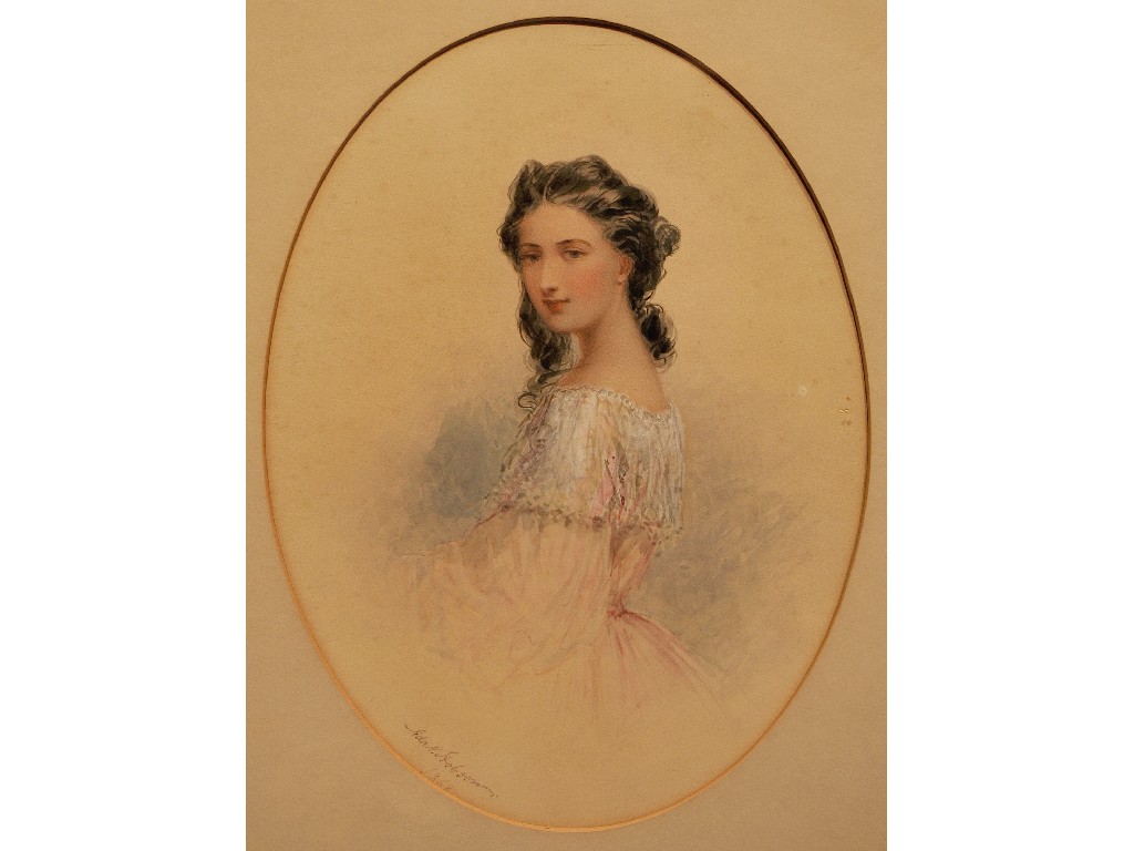 Appraisal: Ada N Hobson - Portrait of a young girl in