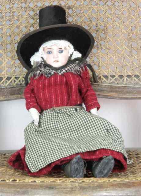 Appraisal: A Simon Halbig bisque head Welsh doll in original national