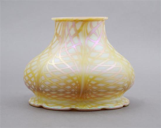 Appraisal: A Quezal Glass Shade Height inches