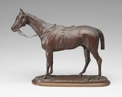 Appraisal: Lenordez equestrian bronze Pierre Lenordez French - Bois Roussel par