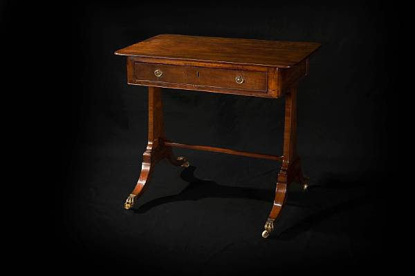 Appraisal: An Regency mahogany writing table th century height in width