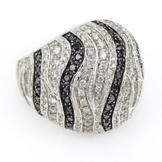 Appraisal: Lady's Vintage Approx Carat Pave Set Round Cut Fancy Black