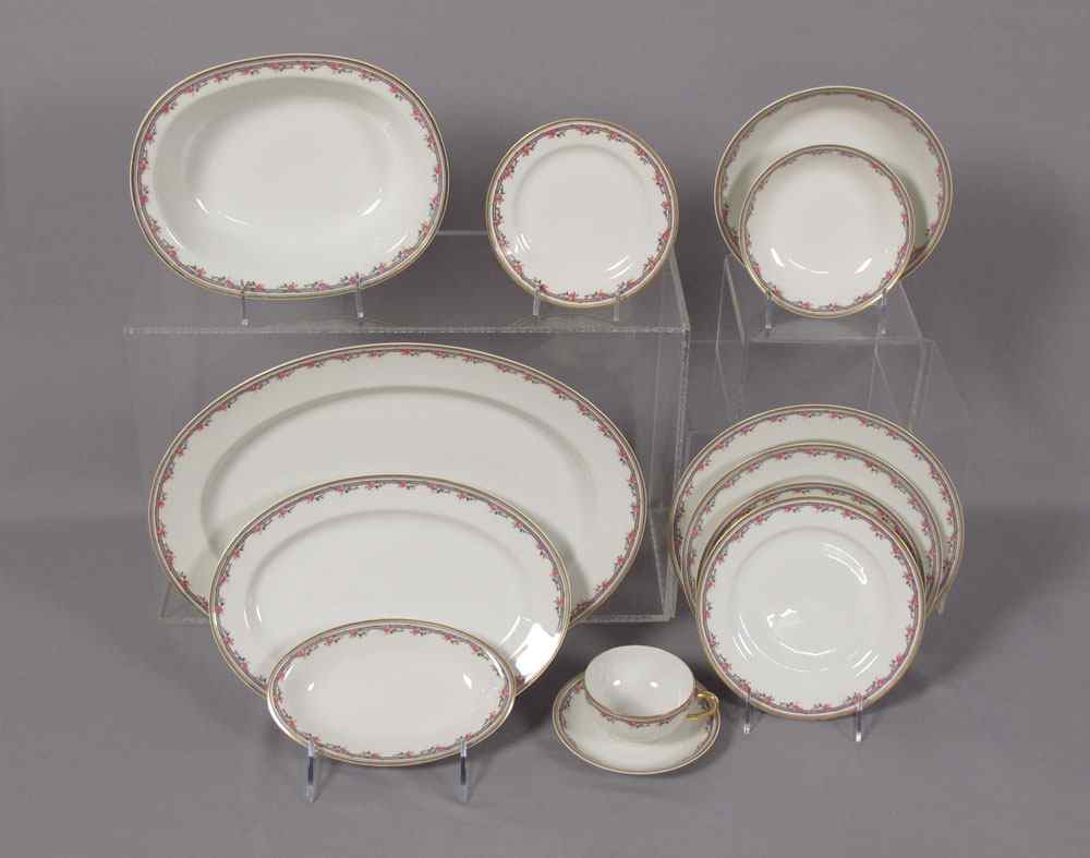 Appraisal: FRENCH HAVILAND LIMOGES CHINA SERVICE Ca - decorated and produced