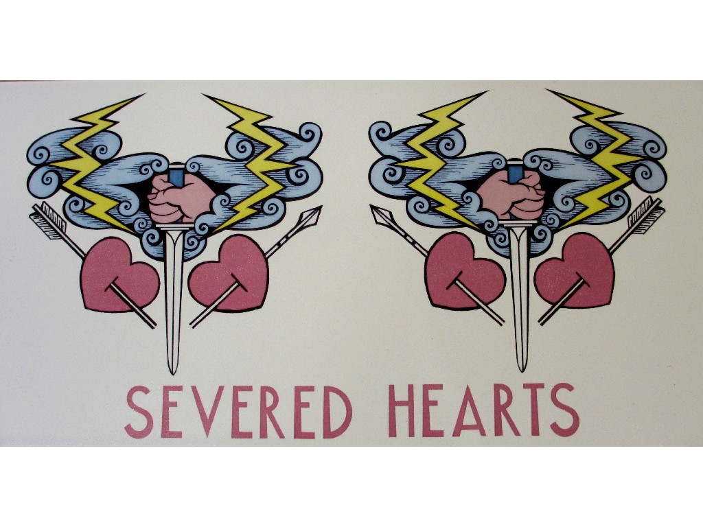 Appraisal: ALASDAIR GRAY b NICHOL WHEATLEY b SEVERED HEADS Porcelain tile