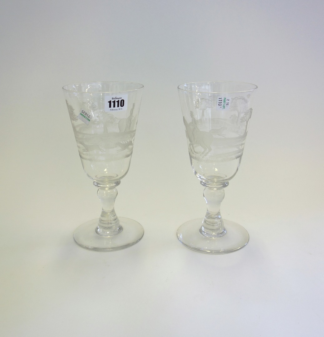 Appraisal: A quantity of glass wares comprising four Victorian oval cut