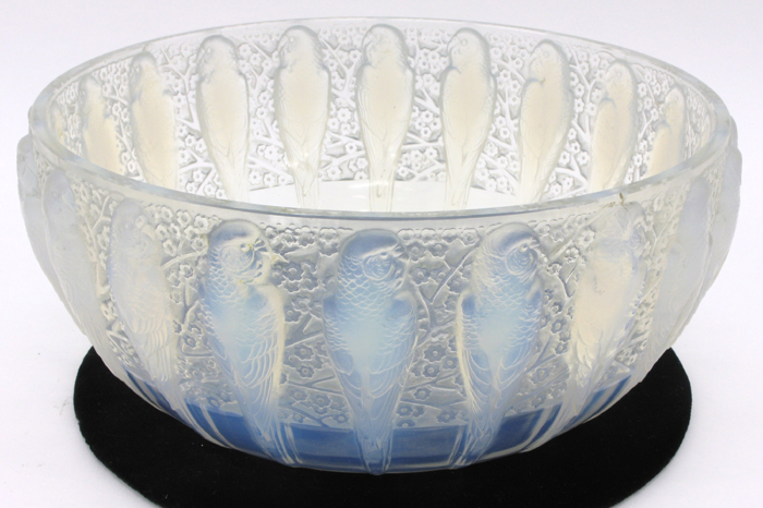 Appraisal: R LALIQUE COUPE the bowl in Perruches pattern Marcilhac pg