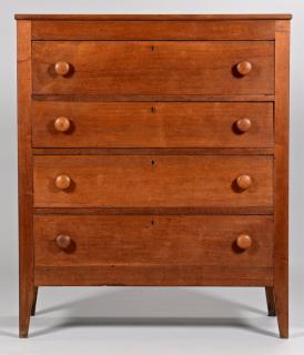 Appraisal: Knox Co TN Walnut Chest of Drawers inscription Knox County