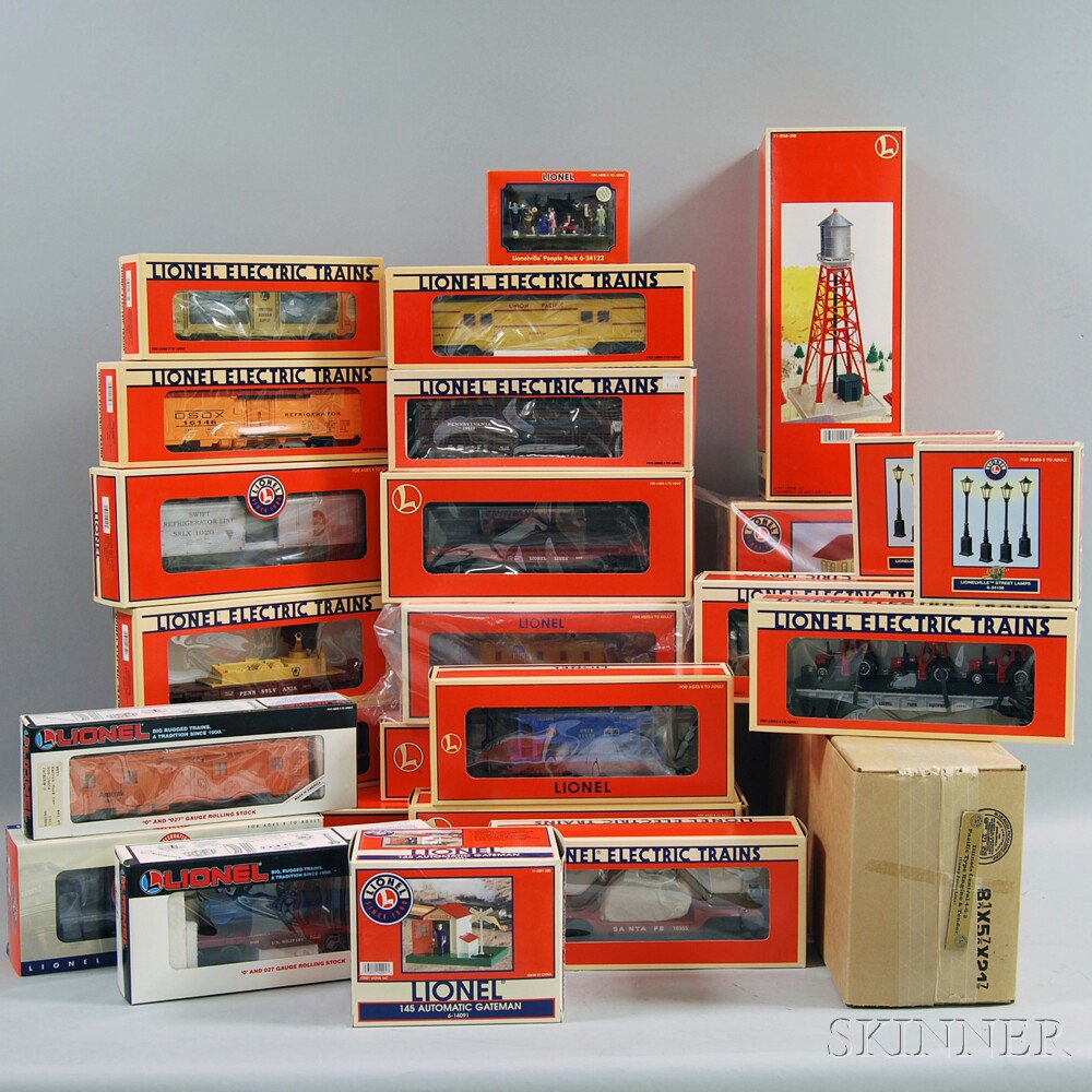 Appraisal: Set of Twenty-five Lionel O Gauge Model Trains and Accessories