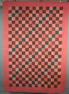 Appraisal: QUILT - X - Early hand stitched patchwork quilt circa