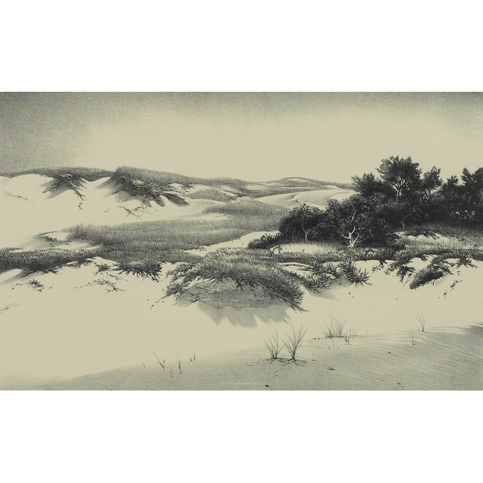 Appraisal: Stow Wengenroth American - ''Dunes '' lithograph '' x ''