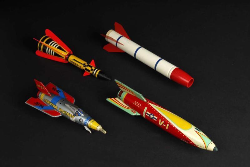 Appraisal: Lot of Space Rocket Toys Description Japanese Includes one Pioneer