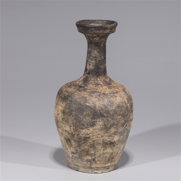 Appraisal: Korean unglazed vase as-is condition wear flaws some chips H