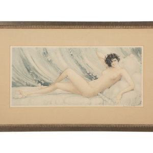 Appraisal: Louis Icart French - Reveil dry-point and etching in colors