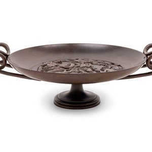 Appraisal: A French Grand Tour Bronze Tazza Late th Century Height