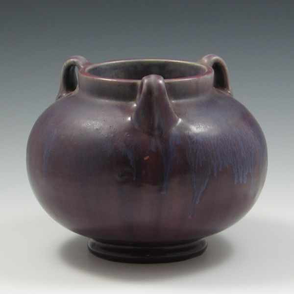 Appraisal: Fulper Three Handled Vase marked with die impressed FULPER very