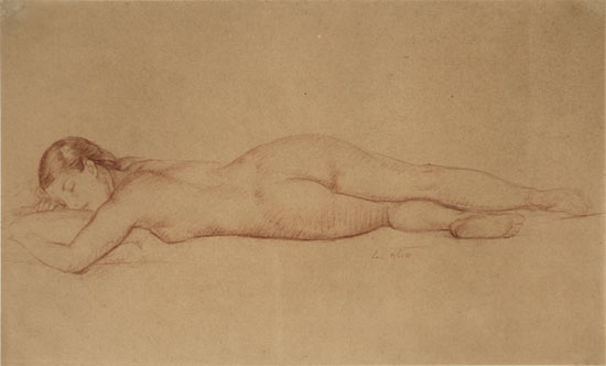 Appraisal: Leon Kroll American - Sleeping Nude Signed Leon Kroll l