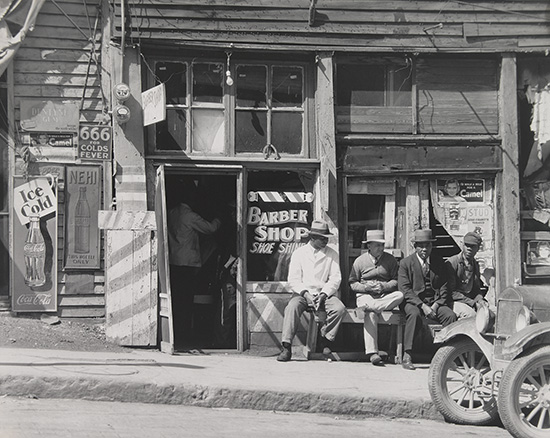 Appraisal: EVANS WALKER - Sidewalk in Vicksburg Mississippi Silver print x