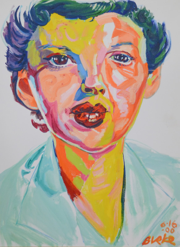 Appraisal: BURKE Philip American th C Portrait of Judy Garland Oil