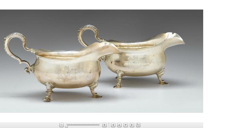 Appraisal: Pair of George III sterling silver sauce boatsjohn parker I