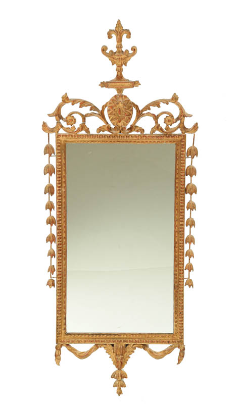 Appraisal: MIRROR American or European st half- th century hardwood Gilt