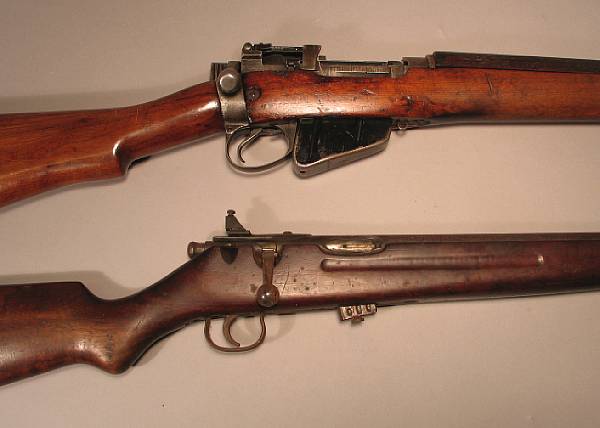 Appraisal: A lot of two bolt action rifles Including an Enfield