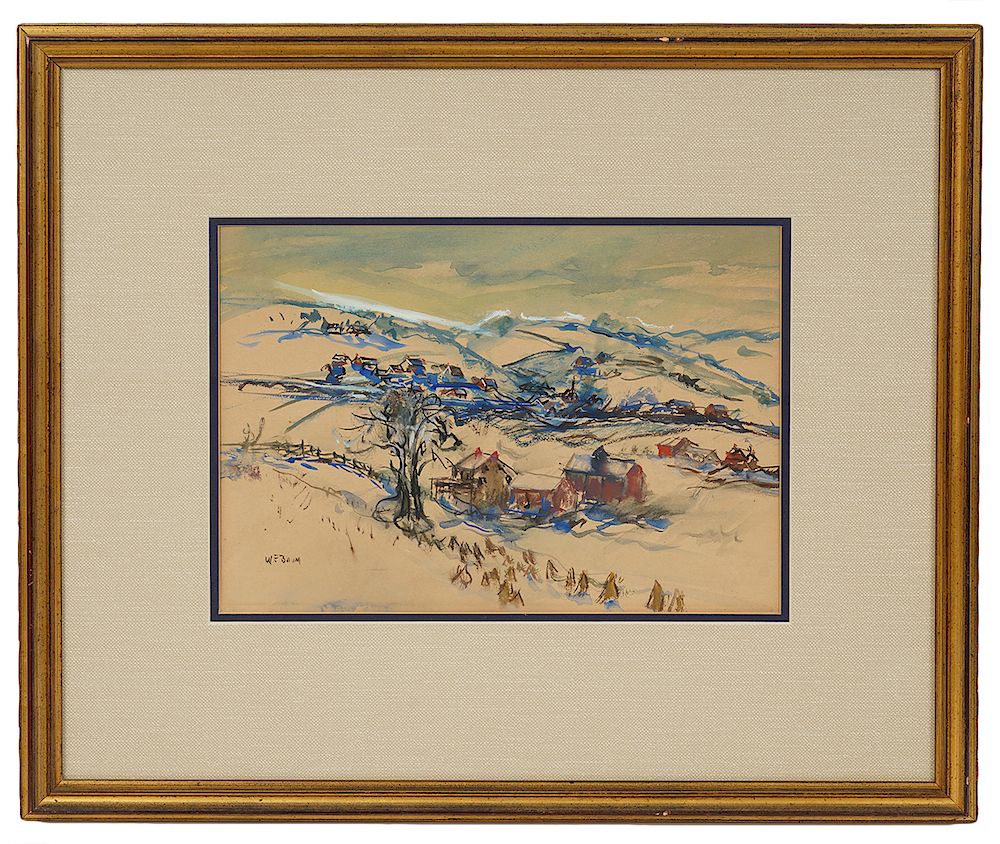 Appraisal: Walter Emerson Baum Watercolor Walter Emerson Baum America - Watercolor