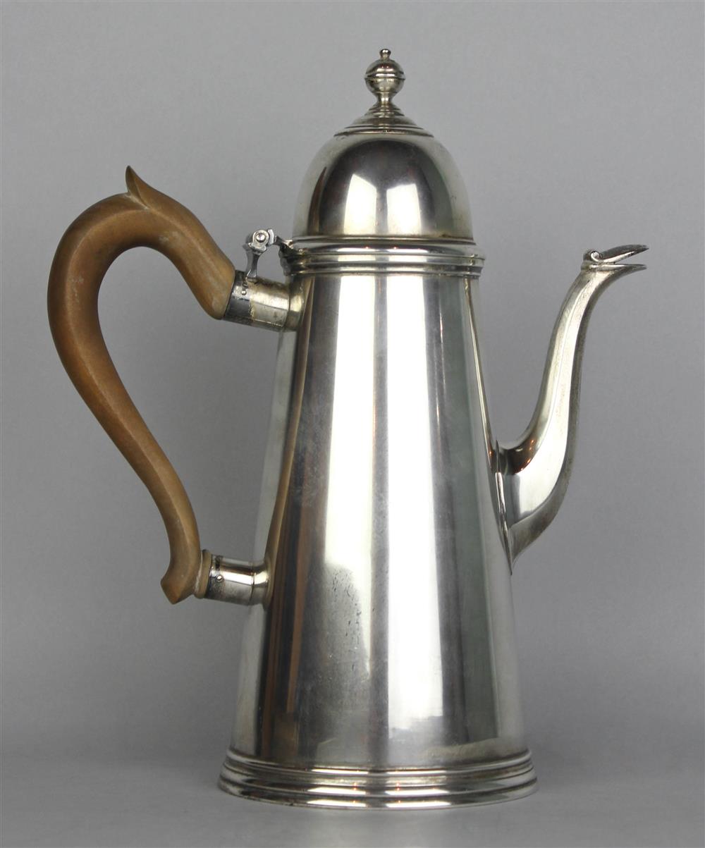 Appraisal: AMERICAN SILVER COFFEE POT makers mark of Ensko New York