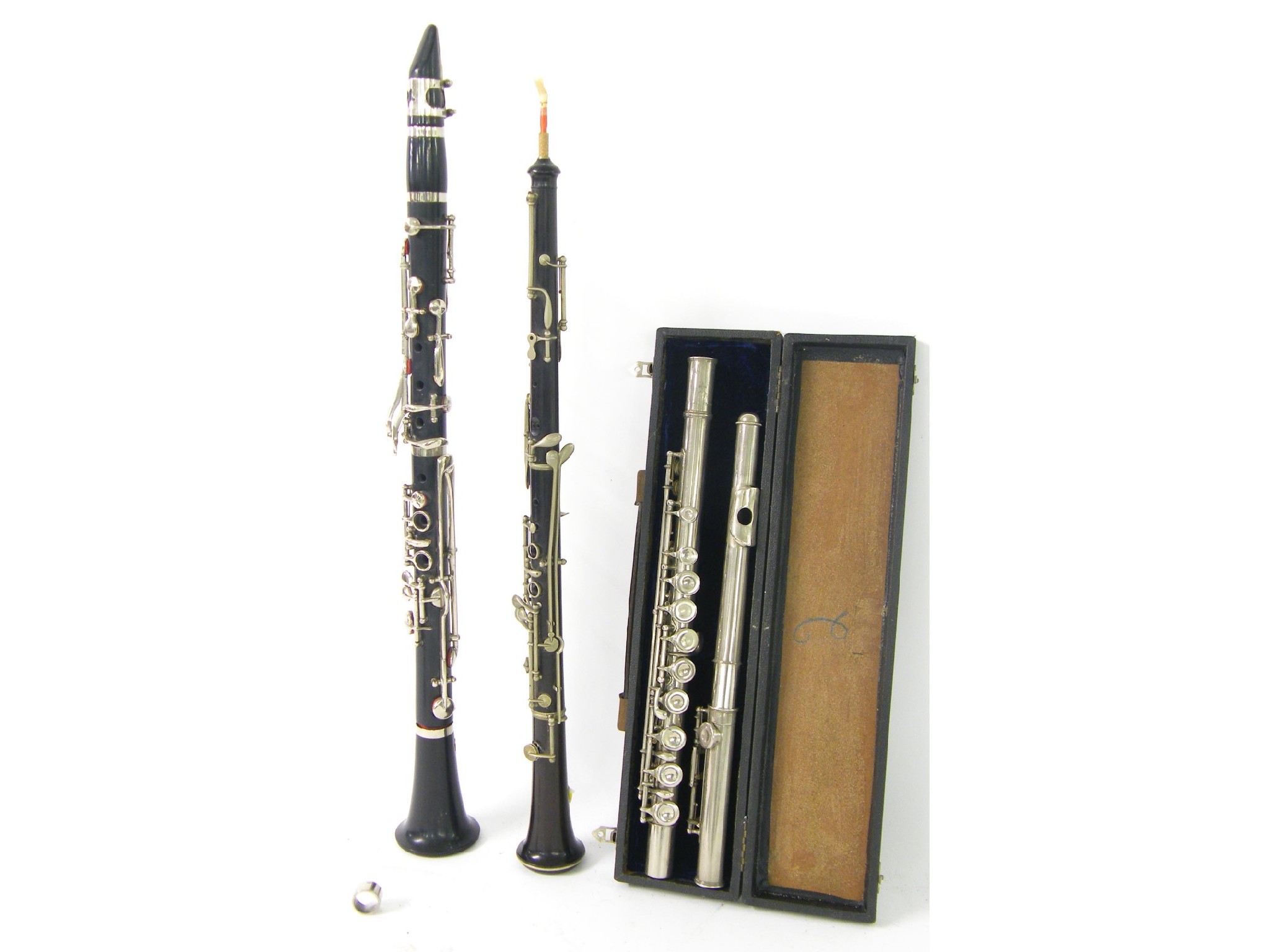 Appraisal: J R La Fleur Sons metal flute no case together