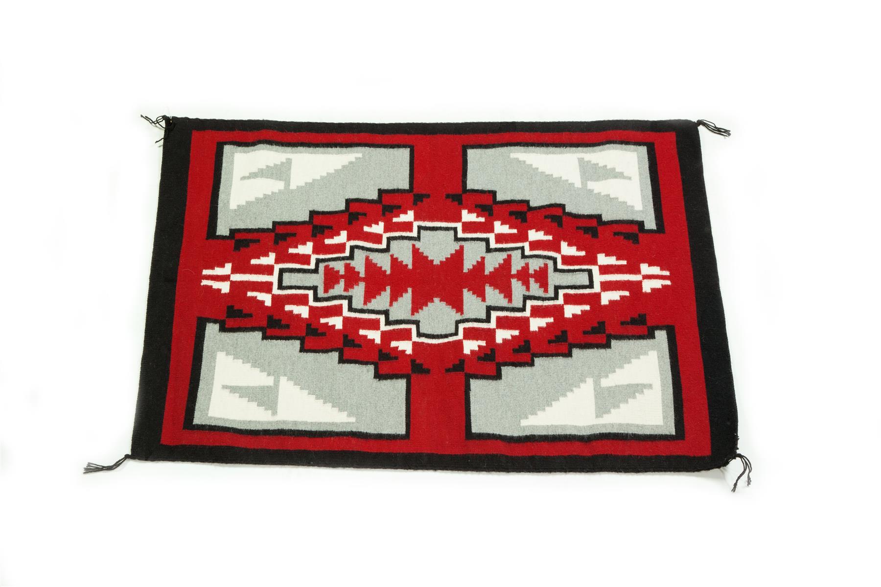 Appraisal: NAVAJO RUG Southwest Native American th century Hand woven wool