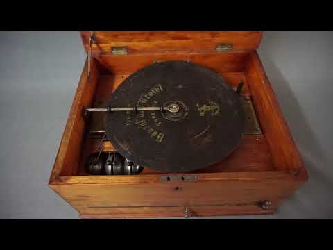 Appraisal: Antique Polyphon g Music Box Disc Player With music disc