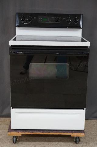 Appraisal: Kenmore Glass Top Electric Range Oven Self cleaning - Burner