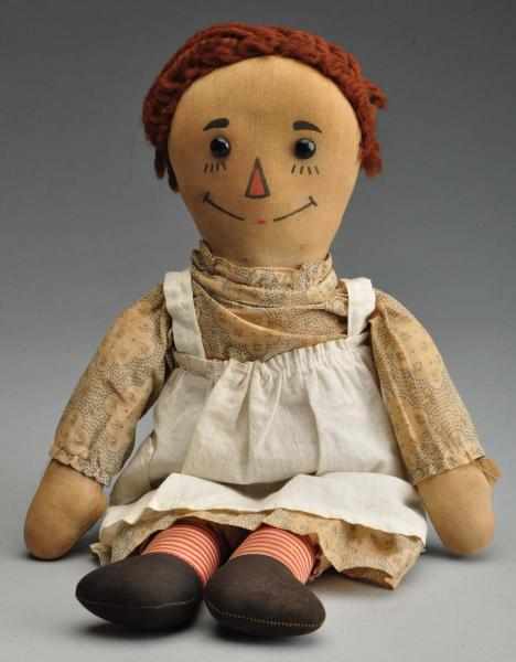 Appraisal: Volland Raggedy Ann Doll Description Lovely early model with shoe