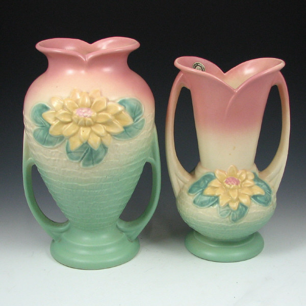 Appraisal: Hull Water Lily - Vases Lot of two Water Lily