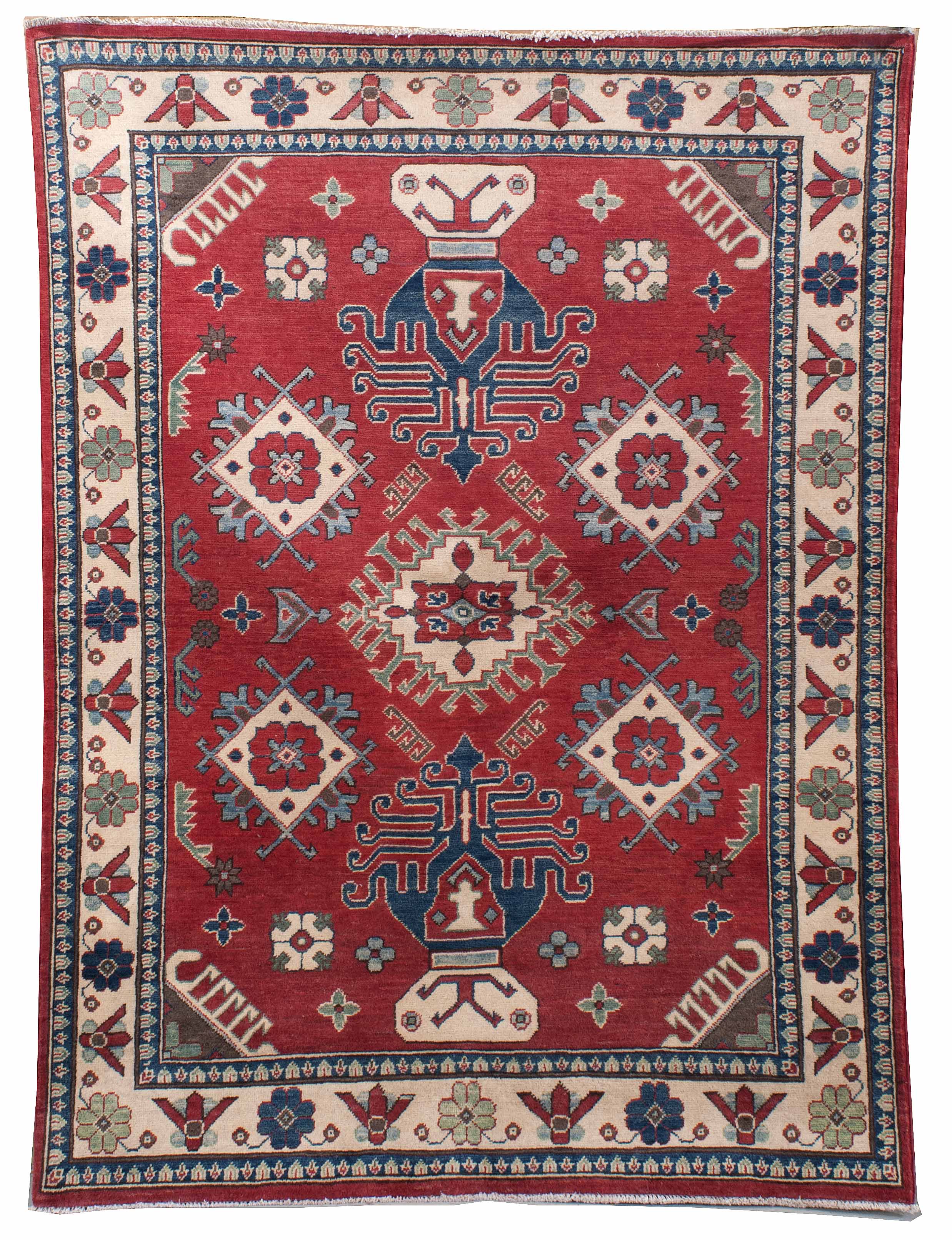 Appraisal: ORIENTAL RUG KAZAK DESIGN ' x ' A variety of