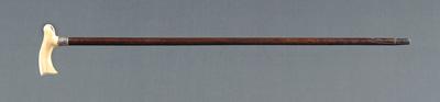 Appraisal: Walking stick two handles walking stick with ivory handle sterling