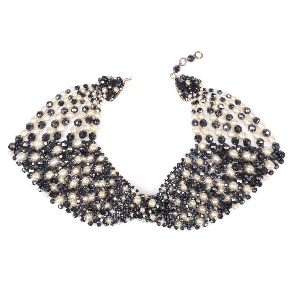 Appraisal: COPPOLA E TOPPO WOVEN PETER PAN COLLAR NECKLACE WITH GRADUATED