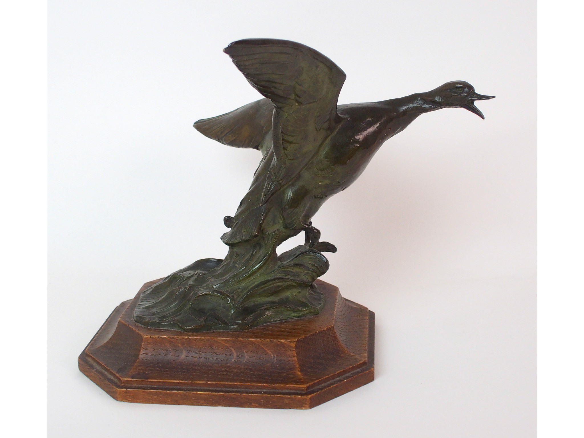 Appraisal: A Scottish patinated cast bronze figure by Phyllis M Bone