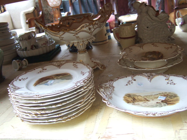 Appraisal: A Spode part dessert service circa - each painted with