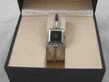 Appraisal: A stainless steel lady's wristwatch by Gucci in original box