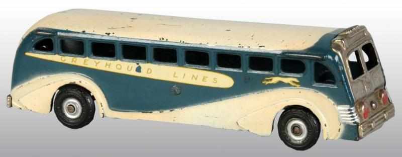 Appraisal: Cast Iron Arcade Greyhound Super Coast Bus Toy Description American