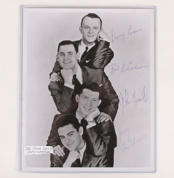 Appraisal: Six autographed x promo photos Mantovanti Boots Randolph Art Linkletter