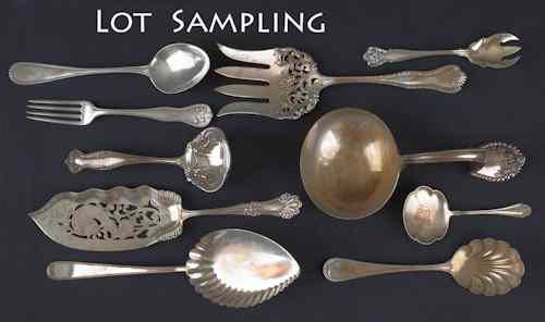 Appraisal: Collection of sterling silver flatware ozt