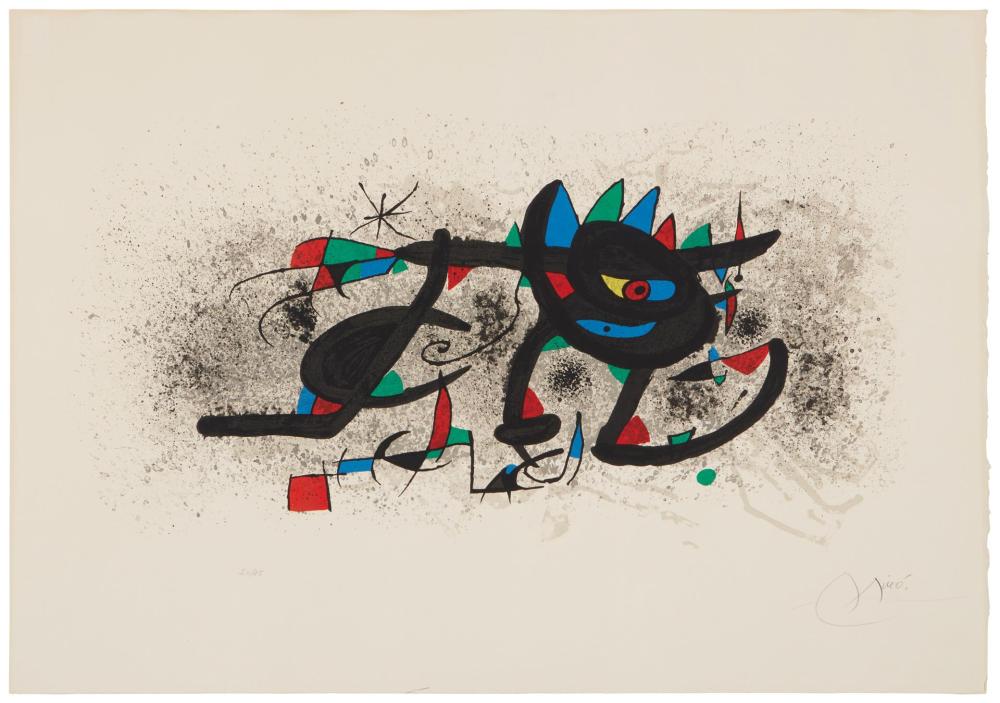 Appraisal: Joan Miro - Spanish Untitled Plate from Gravures pour une