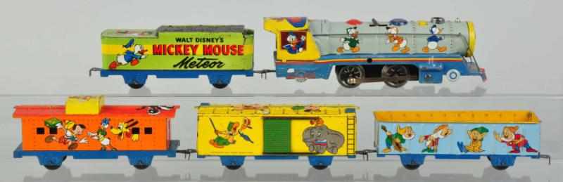 Appraisal: Tin Litho Marx Disney Meteor Wind-Up Train Set American Working