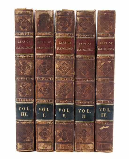 Appraisal: SCOTT SIR WALTER The Life of Napoleon Edinburgh vols