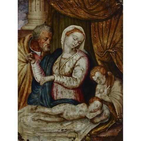 Appraisal: FOLLOWER OF LAVINIA FONTANA - THE HOLY FAMILY WITH THE