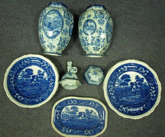 Appraisal: Twelve Copeland Spode Tower pattern plates and a pair of