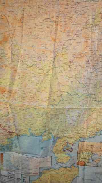 Appraisal: A WWII SILK PILOT MAP China and part of French