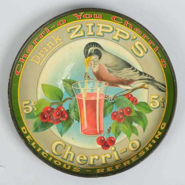 Appraisal: Tin Zipp's Cherri-O Serving Tray s Classic and beautiful graphics